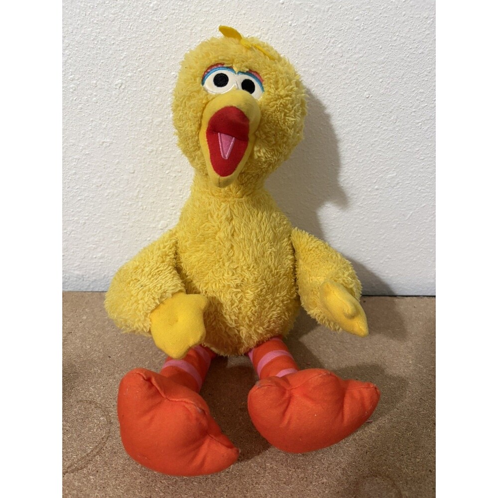 Vintage SESAME STREET Big Bird 14" Plush Toy Stuffed Animal Toy